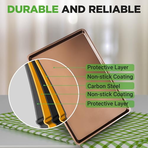 2 Piece Nonstick XL Cookie Sheets for Baking (2 Count)