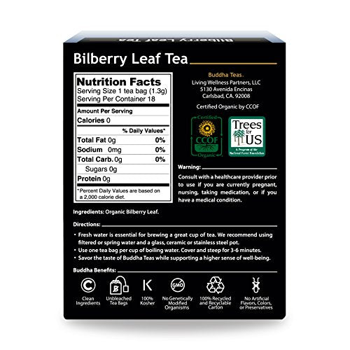 Organic Bilberry Leaf Tea (18 Count)