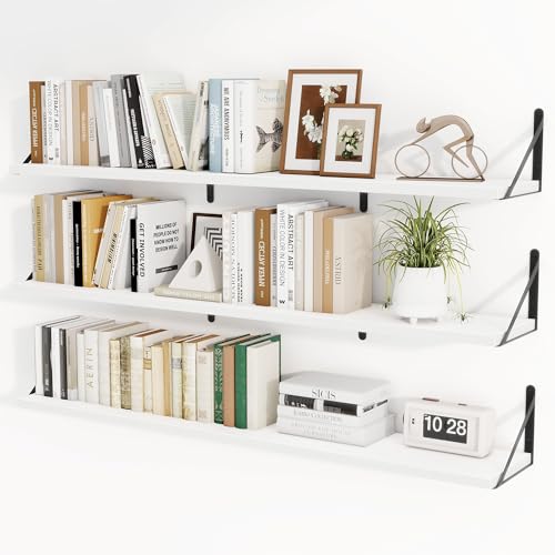 Floating Book Shelves for Wall (3 Count)