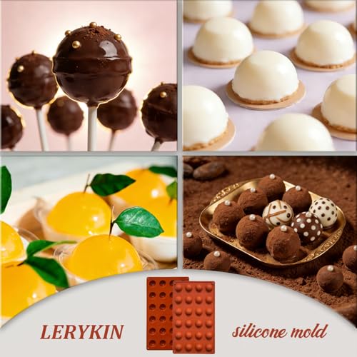 Mini 24 Cavity Semi Sphere Silicone Molds Non (2 Count)