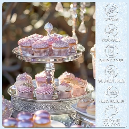 Iridescent Blue Edible Glitter