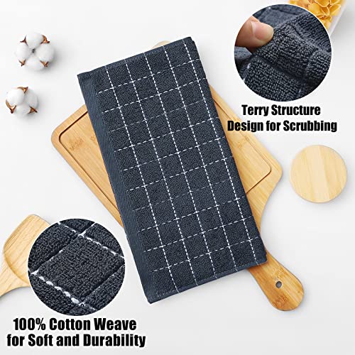 100% Cotton Terry Kitchen Dish Cloths (6 Count)