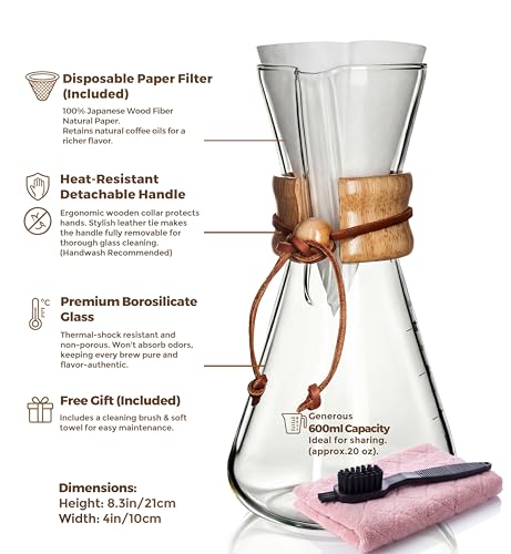 Pour Over Coffee Maker Set