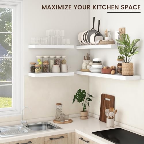 24 Inch Floating Shelves for Wall (2 Count)