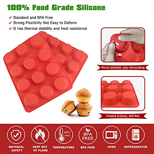 2 Pack Silicone Muffin Pans (2 Count)