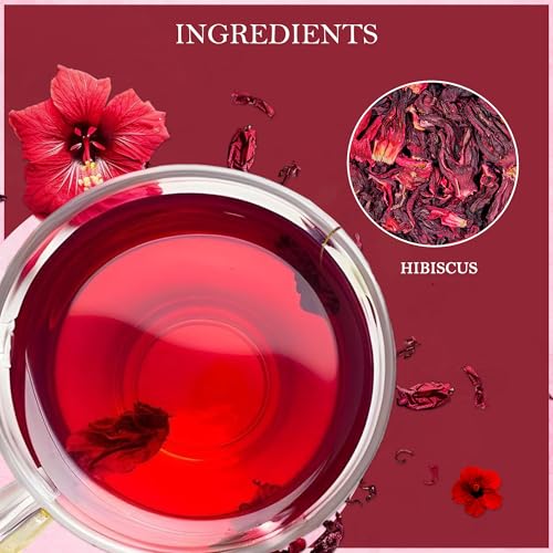 Tealeaf & Co. Hibiscus Tea with Hibiscus Flowers Extract (7.055 Ounce)