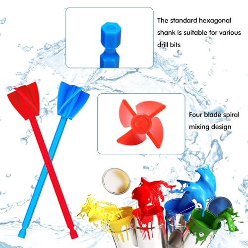 16 Pcs Epoxy Resin Mixer Paddles for Drill (16 Count)