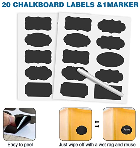 Large Tall Airtight Food Storage Containers (10 Count)