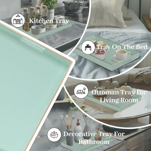 Mint Green Decorative Tray for Ottoman