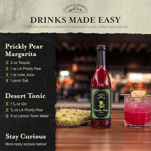 Prickly Pear Syrup for Cocktails (12.7 Fl Oz)