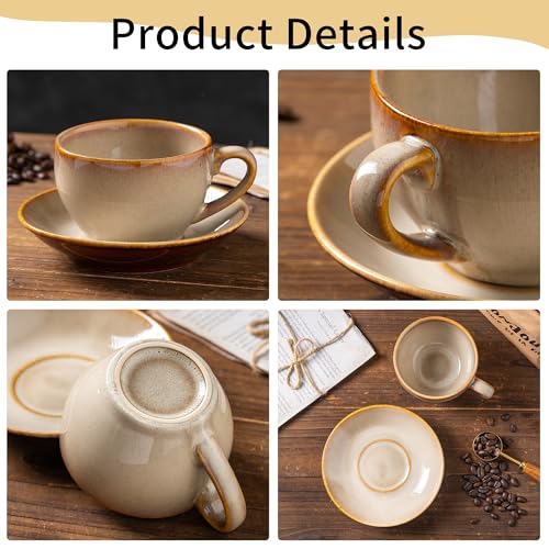 Porcelain Coffee Cup with Saucer Spoon