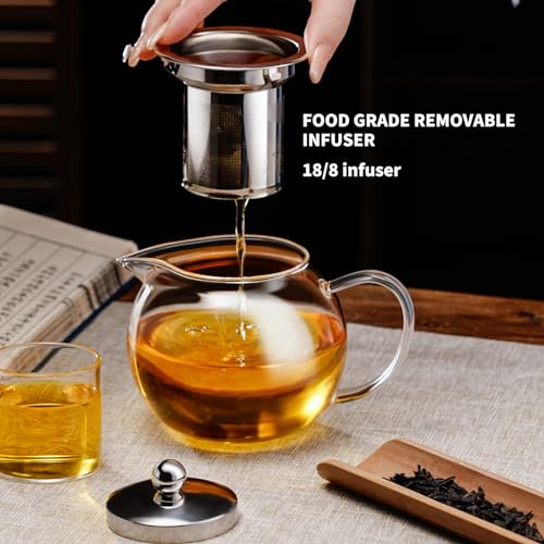 Glass Teapot Stovetop 22 OZ
