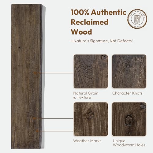 Wood Floating Shelves Live Edge 55” Set of 1