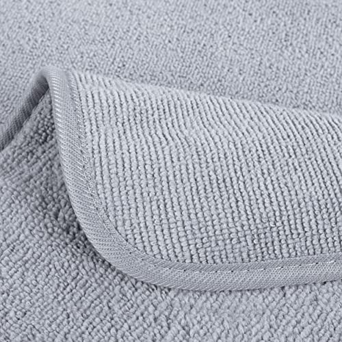 330 GSM Poly Blend Microfiber Shower Wash Cloth Face Towel (6 Count)