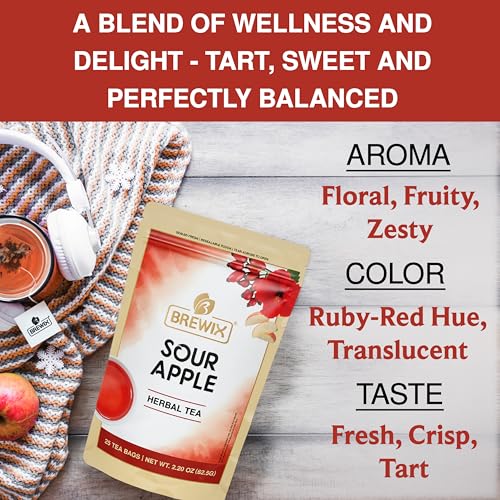 Sour Apple Hibiscus Tea Bags (25 Count)