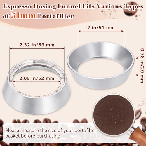 51 mm Espresso Dosing Funnel