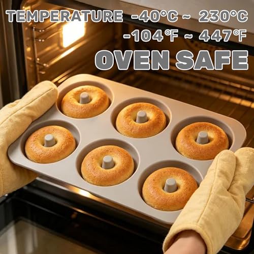 Non Stick Silicone Donut Pan Set of 3 (3.5 Count)