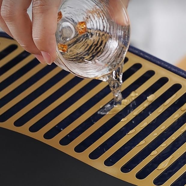 Tea Set Household Brass Chinese Dry Tea Table Office Water Storage Tea Tray