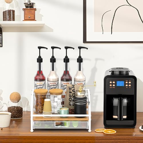 Coffee Syrup Organizer Rack