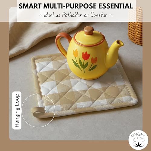 Buffalo Plaid Check Oven Mitts and Pot Holders Set of 4 (4 Count)