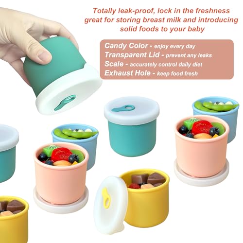 8.5 OZ Silicone Food Storage Containers (8 Ounce)