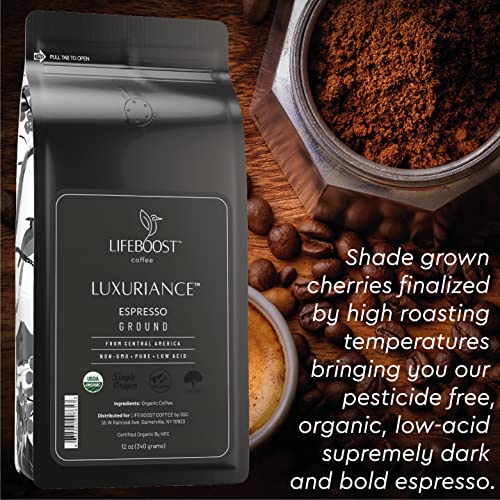 Organic Espresso Ground Coffee (12 Ounce)