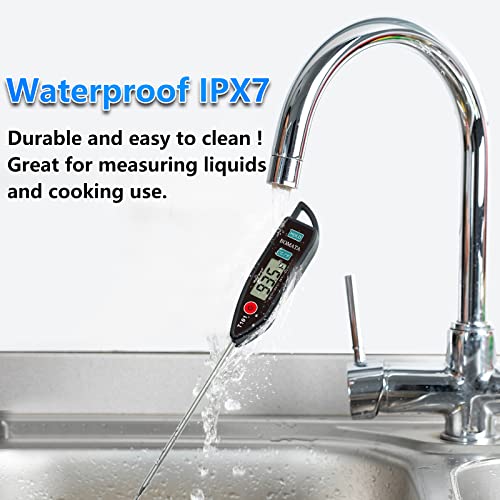 2 Pack Waterproof IPX7 Meat Thermometer (2 Count)