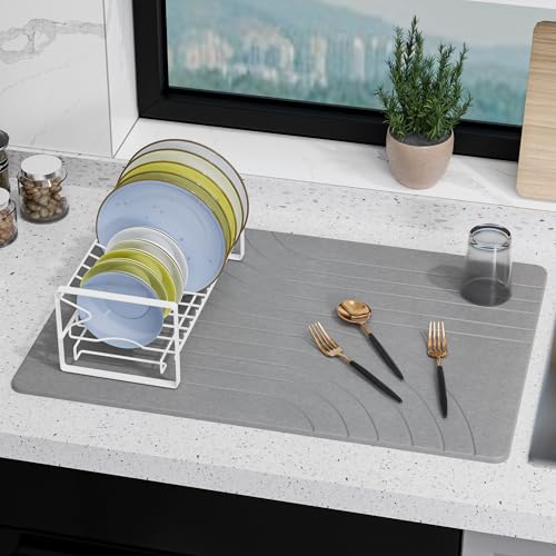 Large Stone Drying Mat for Kitchen Counter