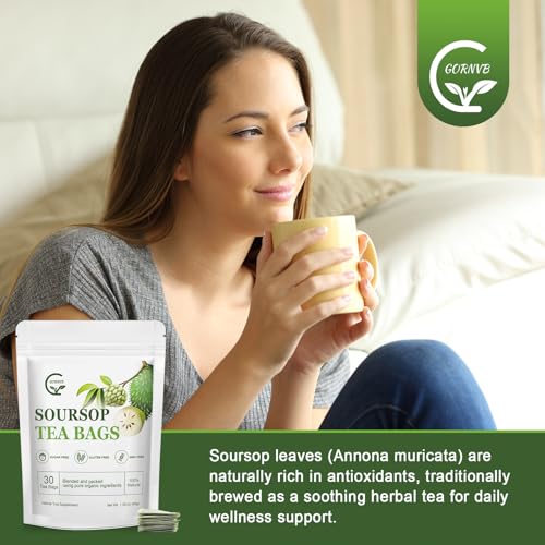 Organic Soursop Leaf Tea Bags (30 Count)