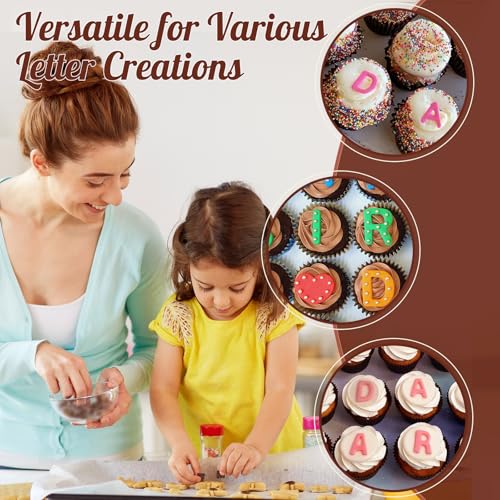 Letter Molds Silicone for Chocolate 2PCS (2 Count)