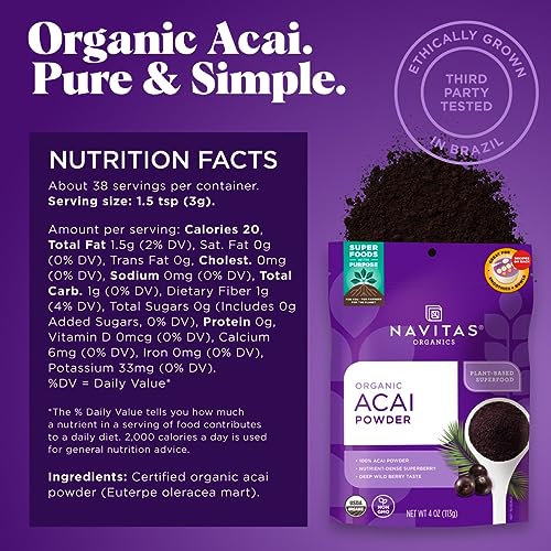 Acai Powder for Smoothie Bowls (4 Ounce)