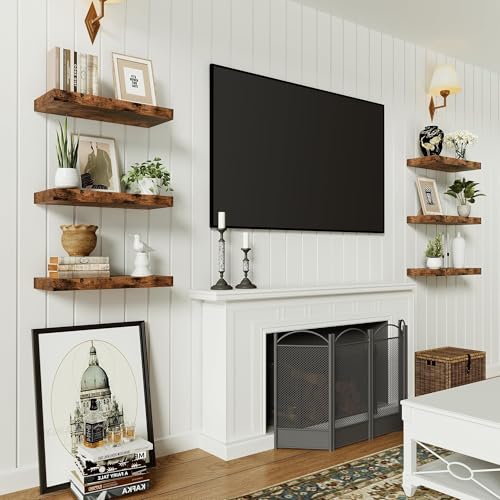 Floating Shelves for Wall Mounted 16 inch Set of 2 (2 Count)