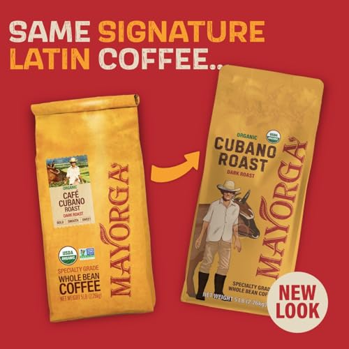 Dark Roast Coffee 5lb bag Cubano Roast 100% Arabica Café Whole Coffee Beans (80 Ounce)