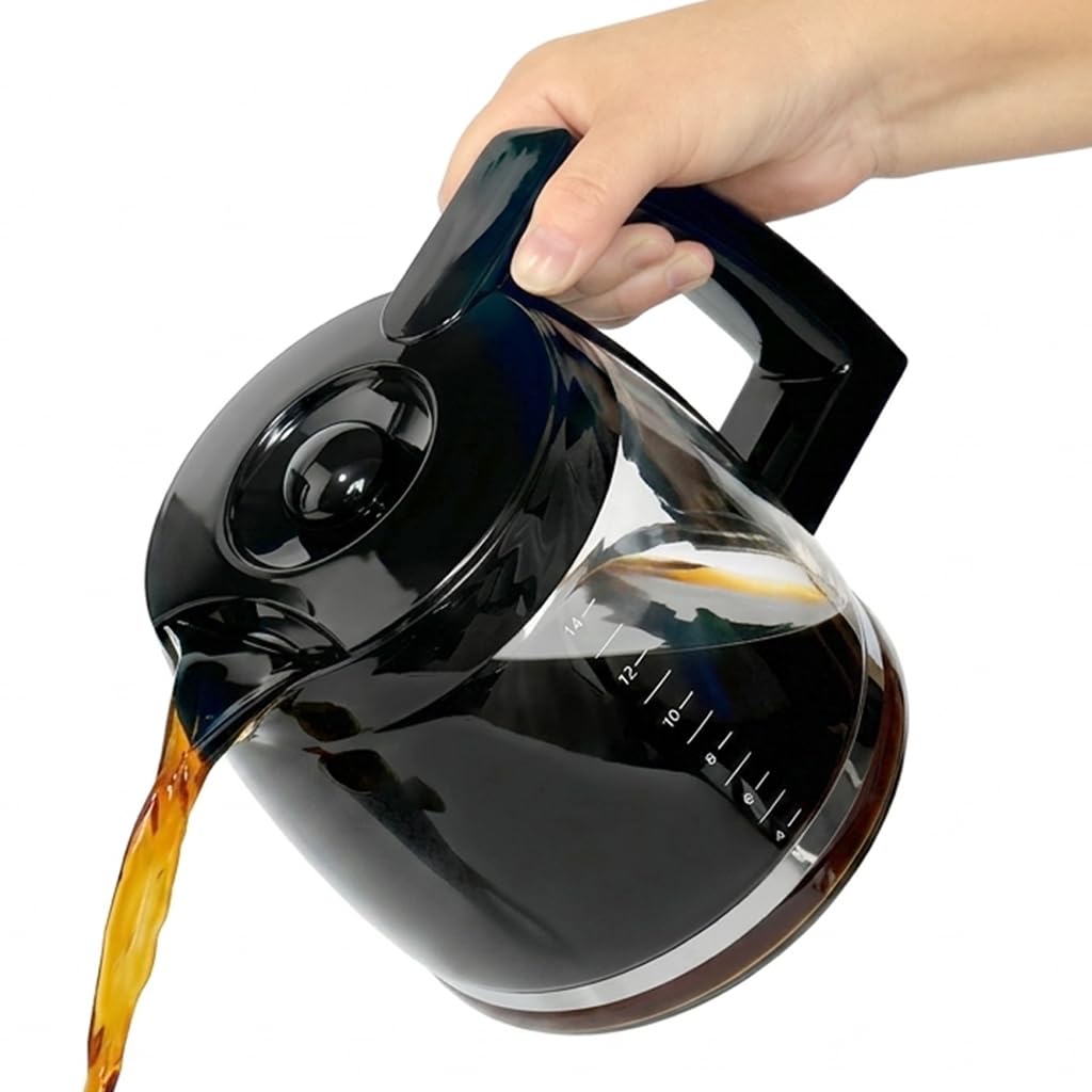 14-cup carafe with wide mouth opening