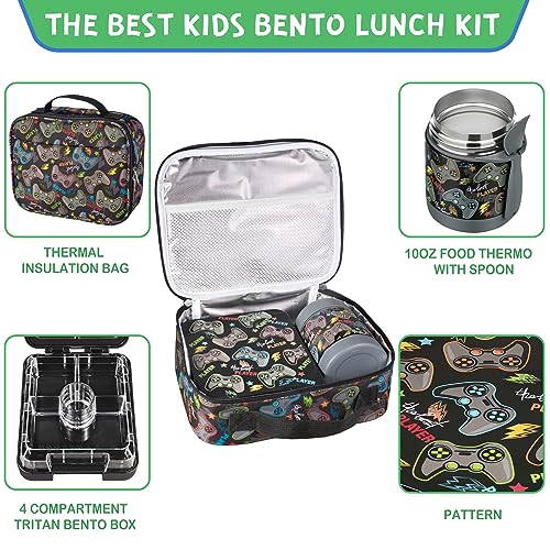 Bento Lunch Box Set With 10oz Soup Thermo