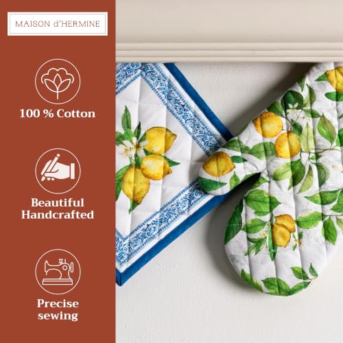 100% Cotton Oven Mitt & Pot Holder Set (2 Count)