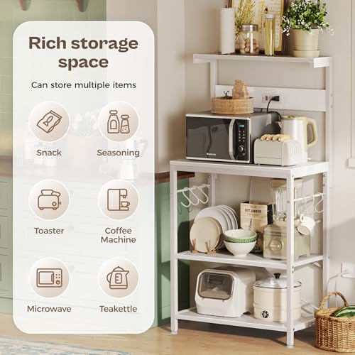 Kitchen Bakers Rack with Power Outlet