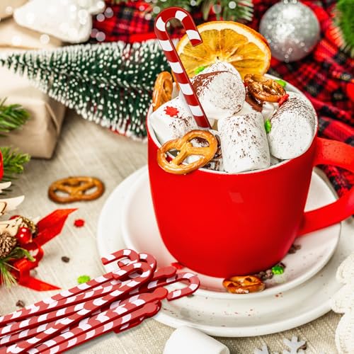 30Pcs Christmas Drink Stirrer Candy Cane Stir Stick (30 Count)