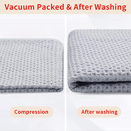 100% Cotton Waffle Weave Kitchen Dish Towels 4 (4 Count)