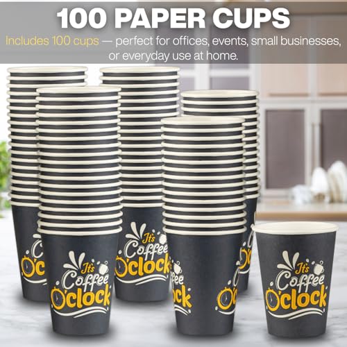 Disposable Coffee Cups (100 Count)