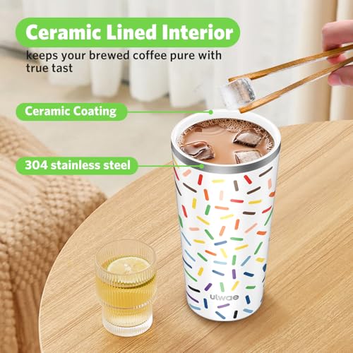 Insulated Coffee Mug with Ceramic Coating