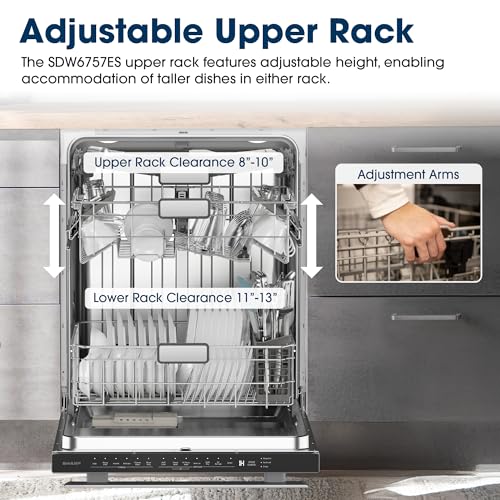 SDW6757ES 24 in. Top Control Handle 45 dBA Dishwasher