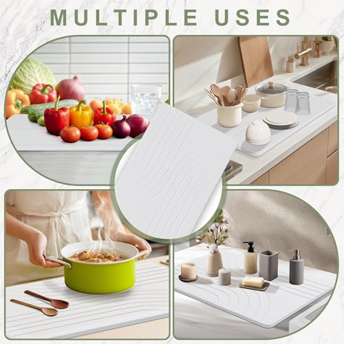 Large Stone Drying Mat for Kitchen Counter