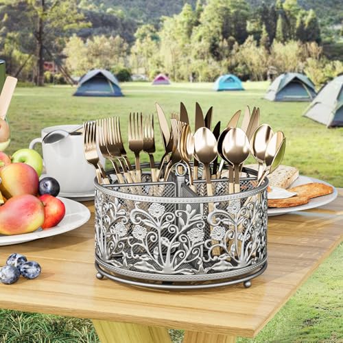 360° Rotating Flatware Caddy