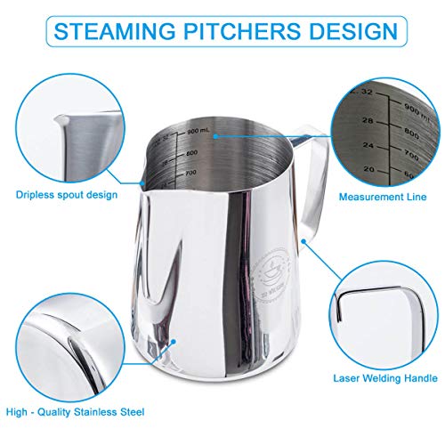 32oz Milk Frothing Pitcher for Coffee Shops