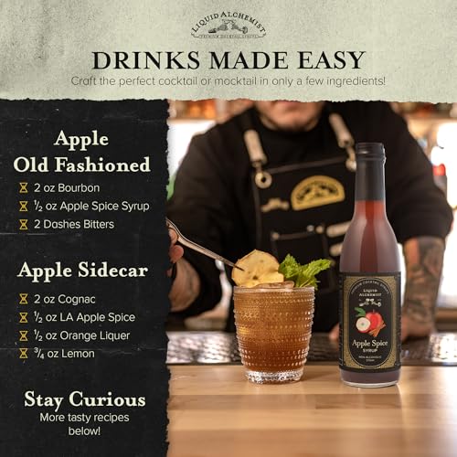 Apple Spice Syrup for Cocktails (12.7 Fl Oz)