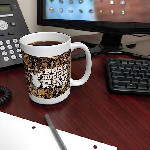 Best Buckin Dad Ever Camo 15oz Coffee Mug (2 Count)