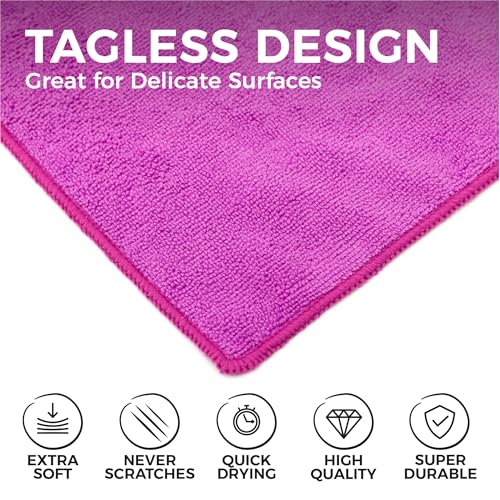 All Purpose Microfiber Terry Cleaning Towels (12 Count)