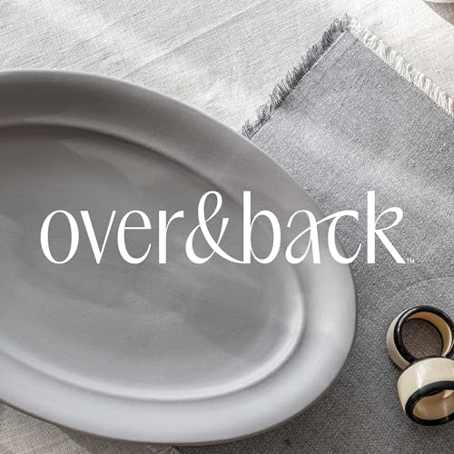 over&back Rim Stoneware Serving Platter