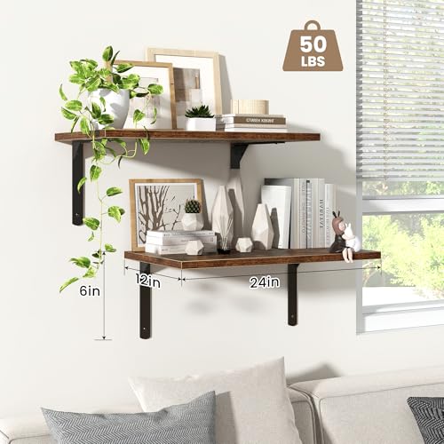 Floating Shelves for Wall (2 Count)
